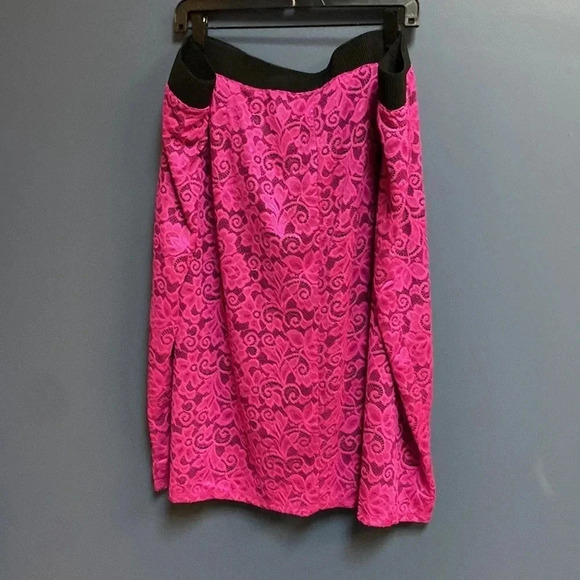 - BOLD ELEMENTS WOMAN CUT TO CURVE WO SIZE 4X PULL ON SKIRT FUSHIA PINK - Picture 9 of 12